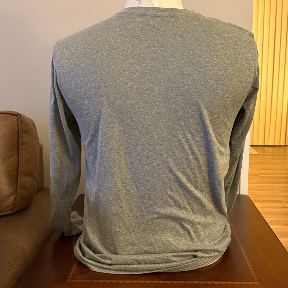 Jordan Men's Gray Michigan Long Sleeve Tee - Picture 3 of 4